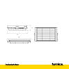 Ausziehbare Aufbewahrungskörbe für 60-cm-Schrank Soft-Close - Einzelner Fachboden - Chrom