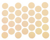 Schraubabdeckkappen Selbstklebend - Beige 18mm