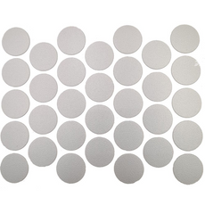 Schraubabdeckkappen Selbstklebend - Metallic Grau 18mm