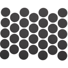 Schraubabdeckkappen Selbstklebend - Schwarz 18mm