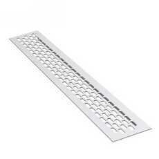Aluminium-Lüftungsgitter für Küchenarbeitsplatten / Sockel, 480x80mm