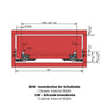 Soft-Close Unterflurführungen Schubladenschienen, Vollauszug 300mm