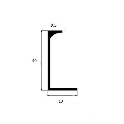 Griffleiste Kantengriff 32mm (52mm Gesamtlänge) - Elektropoler