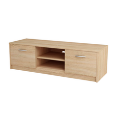 GRACE - TV Schrank mit 2 Türen und 1 Regal - Sonoma Eiche H36cm B120cm T41cm