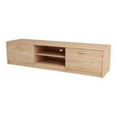 JANE - TV Schrank mit 2 Türen und 1 Regal - Sonoma Eiche H36cm B160cm T41cm
