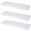 Verdecktes Bücherregal - 3er Pack - Weiß Matt - 80cm