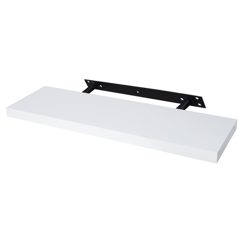 Verdecktes Bücherregal - 3er Pack - Weiß Matt - 80cm
