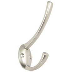 Doppelter Hut- und Mantelhaken -108mm - Satin
