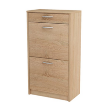 JULIA - Schuhschrank mit 1 Schubladen und 2 Ebenen Lagerung - Sonoma Eiche H92cm B50cm T28cm