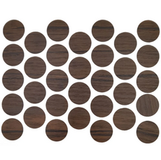 Schraubabdeckkappen Selbstklebend - Antik Kaffee 18mm