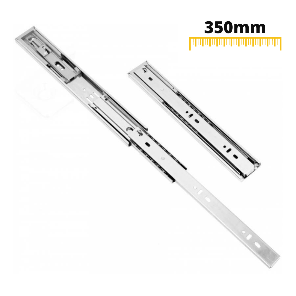 Schubladenschienen Soft Close 350 mm - H45 (1 Satz)