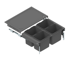Mülleimer Mülltrennung Soft-Close 4x15L oder 4x20L - 80cm Küchenschrank