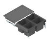 Mülleimer Mülltrennung Soft-Close 4x15L oder 4x20L - 80cm Küchenschrank