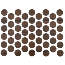 Schraubabdeckkappen Selbstklebend - Antik Kaffee 14mm