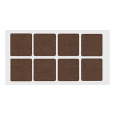 Selbstklebendes Filzpad 50x50mm Braun