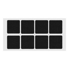 Selbstklebendes Filzpad 50x50mm Schwarz
