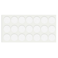 Selbstklebendes Filzpad Ø30mm Weiß