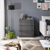 GABRIEL - Kommode / Sideboard mit 3 Schubladen - Anthrazit Grau H72cm B60cm T33cm