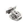 3D Soft-Close Scharnier Topfband, H0 Montageplatte mit EURO Schrauben, Eckanschlag