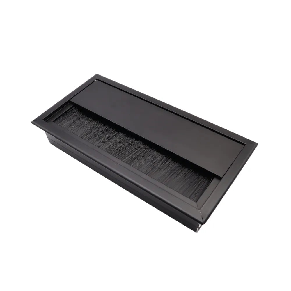 Aluminium Kabeldurchlass 160x80mm, Schwarz – Furnica