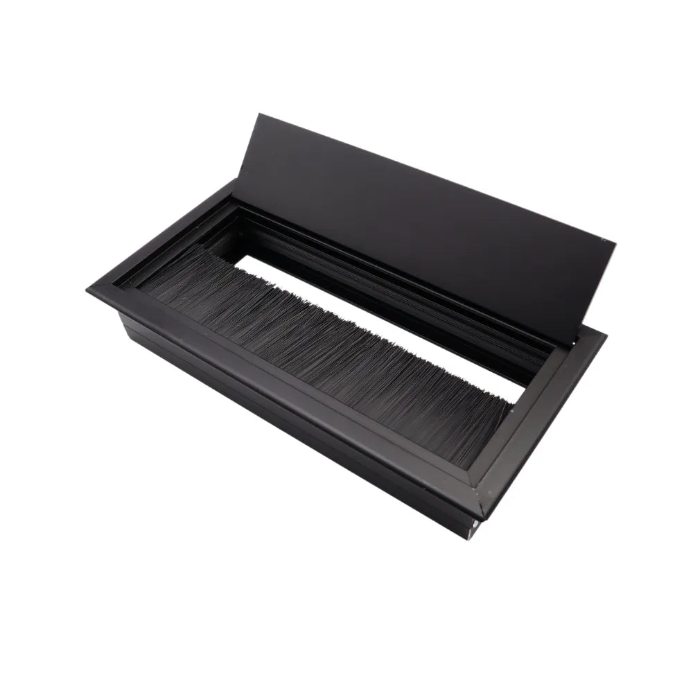 Aluminium Kabeldurchlass 160x80mm, Schwarz – Furnica
