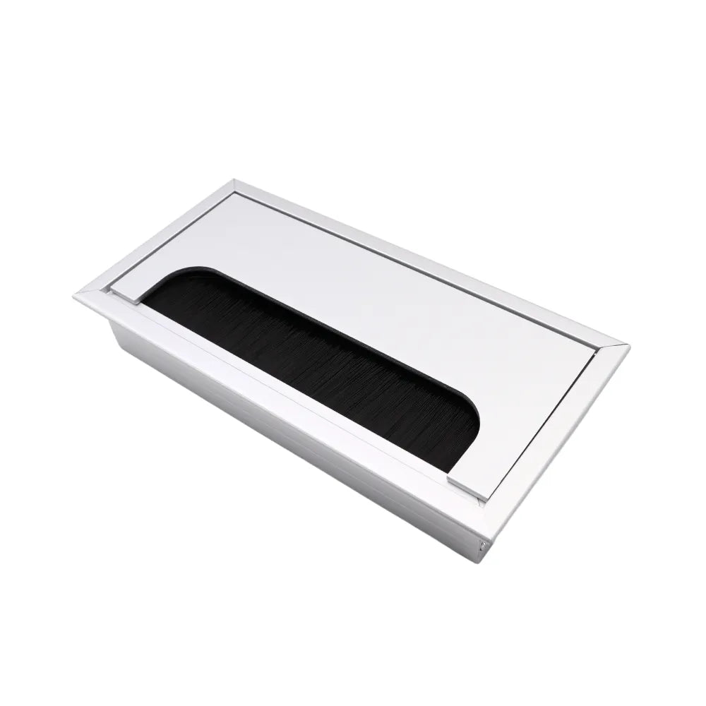 Aluminium Kabeldurchlass 160x80mm, Silber "Wave" – Furnica