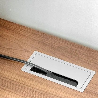 Aluminium Kabeldurchlass 160x80mm, Silber "Wave" – Furnica