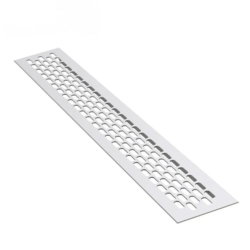 Aluminium-Lüftungsgitter für Küchenarbeitsplatten / Sockel, 480x80mm Silber – Furnica
