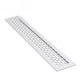 Aluminium-Lüftungsgitter für Küchenarbeitsplatten / Sockel, 480x80mm Silber – Furnica
