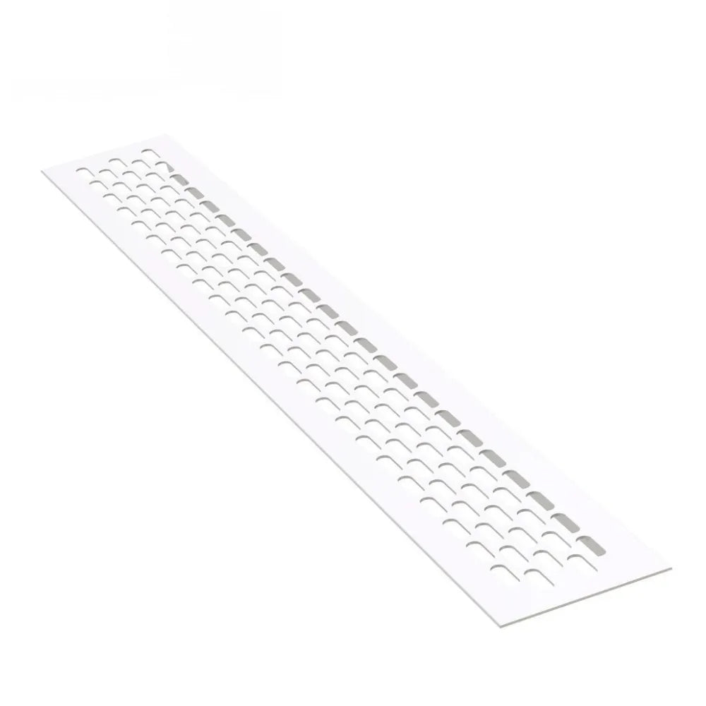 Aluminium-Lüftungsgitter für Küchenarbeitsplatten / Sockel, 480x80mm Weiß – Furnica