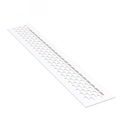 Aluminium-Lüftungsgitter für Küchenarbeitsplatten / Sockel, 480x80mm Weiß – Furnica