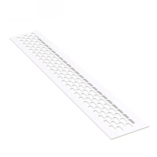Aluminium-Lüftungsgitter für Küchenarbeitsplatten / Sockel, 480x80mm Weiß – Furnica