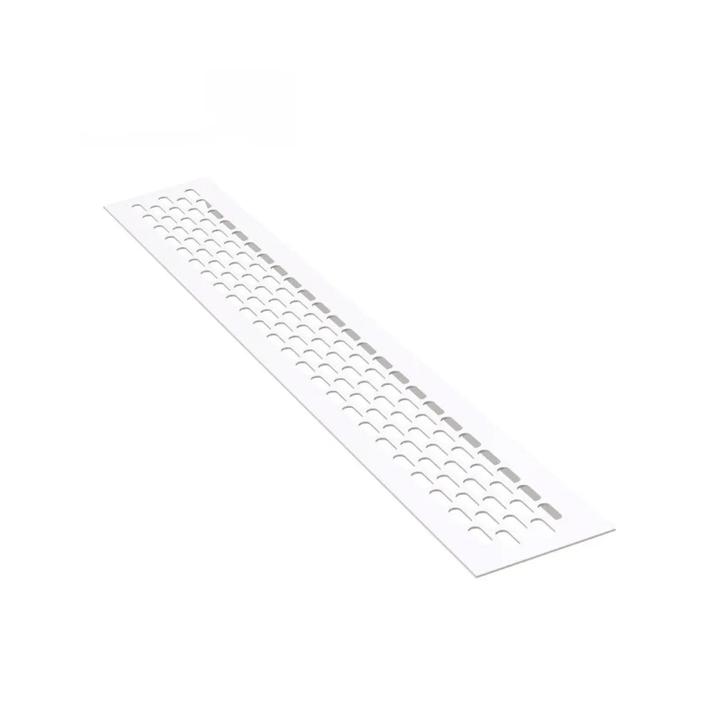 Aluminium-Lüftungsgitter für Küchenarbeitsplatten / Sockel, 484x60mm Weiß – Furnica