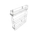 Apothekerauszug 15 cm – 3 Einlegeböden, Chrom– Schmaler Küchenschrank Auszug – Furnica