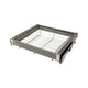 Ausziehbare Aufbewahrungskörbe für 60-cm-Schrank Soft-Close - Einzelner Fachboden - Chrom – Furnica