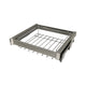 Ausziehbarer Hosenbügel 2 für 90cm-Schrank Soft-Close - Einzelner Fachboden - Grau – Furnica