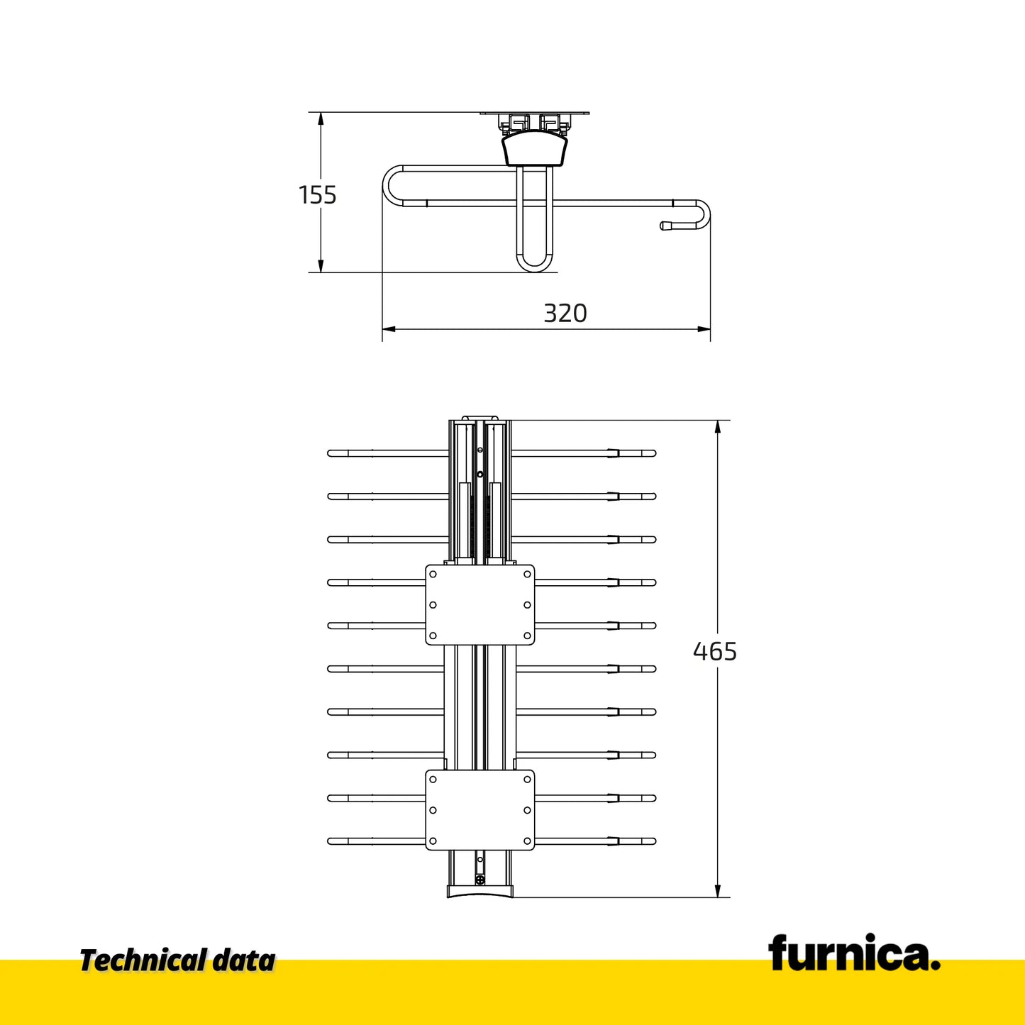 Ausziehbarer Hosenbügel Soft-Close - Grau – Furnica