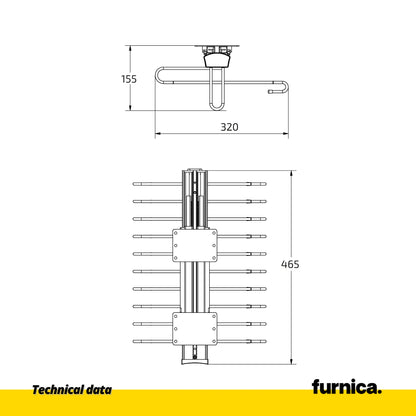 Ausziehbarer Hosenbügel Soft-Close - Grau – Furnica