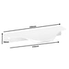 Edge Grip Rundprofil-Griff 416mm (436mm Gesamtlänge) - Weiß