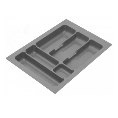 Besteckeinsatz für Schublade, Korpusbreite: 400mm, Tiefe: 490mm - Metallic – Furnica