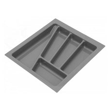 Besteckeinsatz für Schublade, Korpusbreite: 450mm, Tiefe: 430mm - Metallic