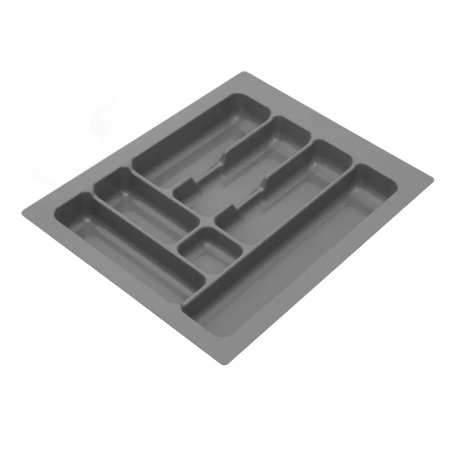 Besteckeinsatz für Schublade, Korpusbreite: 450mm, Tiefe: 490mm - Metallic – Furnica