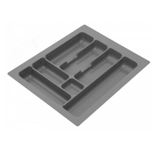Besteckeinsatz für Schublade, Korpusbreite: 450mm, Tiefe: 490mm - Metallic – Furnica