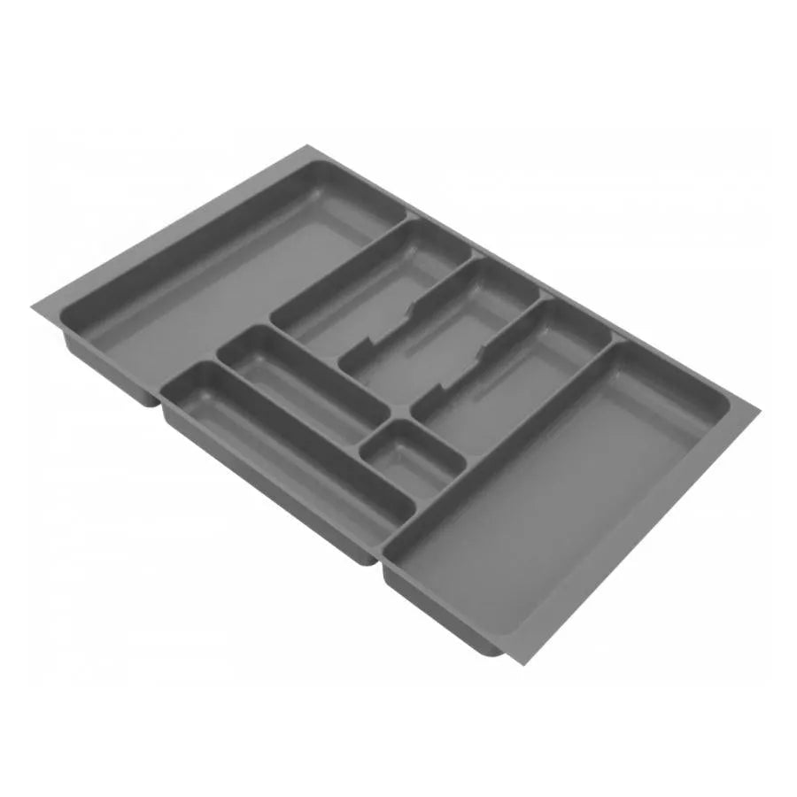 Besteckeinsatz für Schublade, Korpusbreite: 700mm, Tiefe: 430mm - Metallic – Furnica