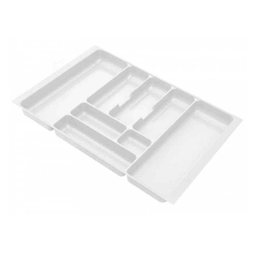Besteckeinsatz für Schublade, Korpusbreite: 700mm, Tiefe: 430mm - Weiß – Furnica