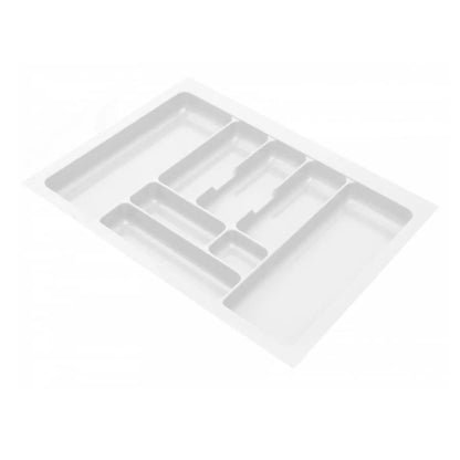 Besteckeinsatz für Schublade, Korpusbreite: 700mm, Tiefe: 490mm - Weiß – Furnica