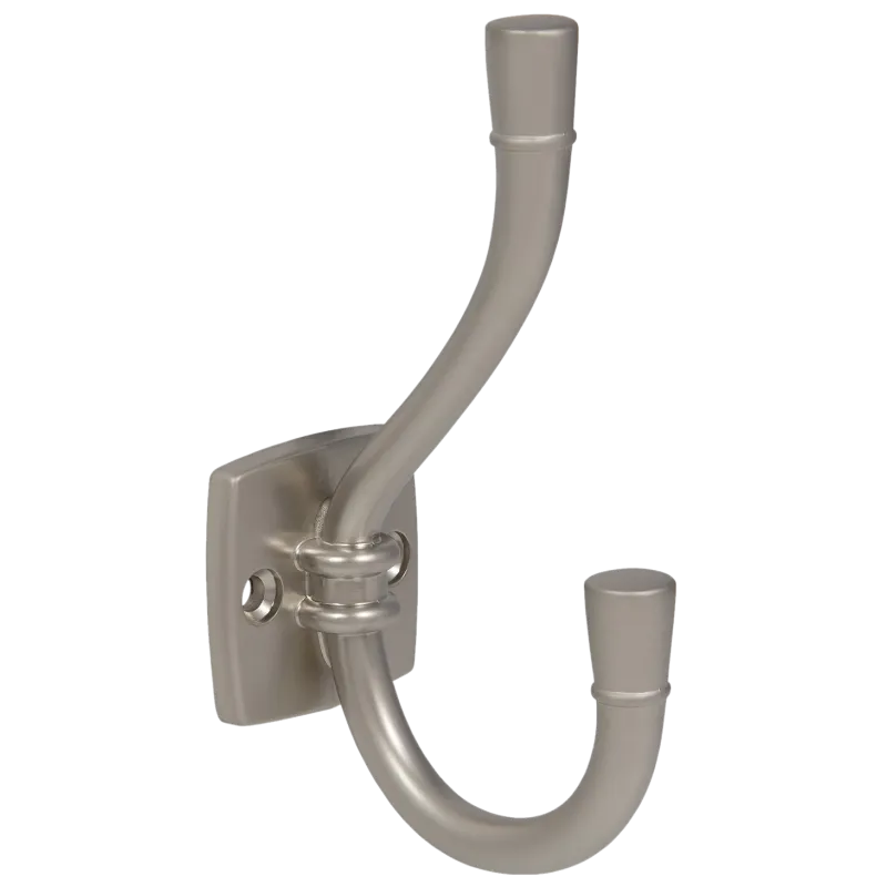 Doppelter Hut- und Mantelhaken - 115 mm - Satin – Furnica