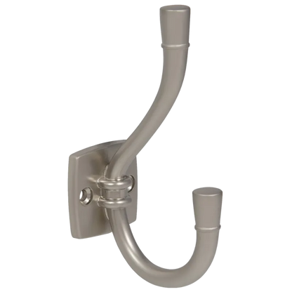 Doppelter Hut- und Mantelhaken - 115 mm - Satin – Furnica