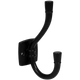 Doppelter Hut- und Mantelhaken - 115 mm - Schwarz – Furnica