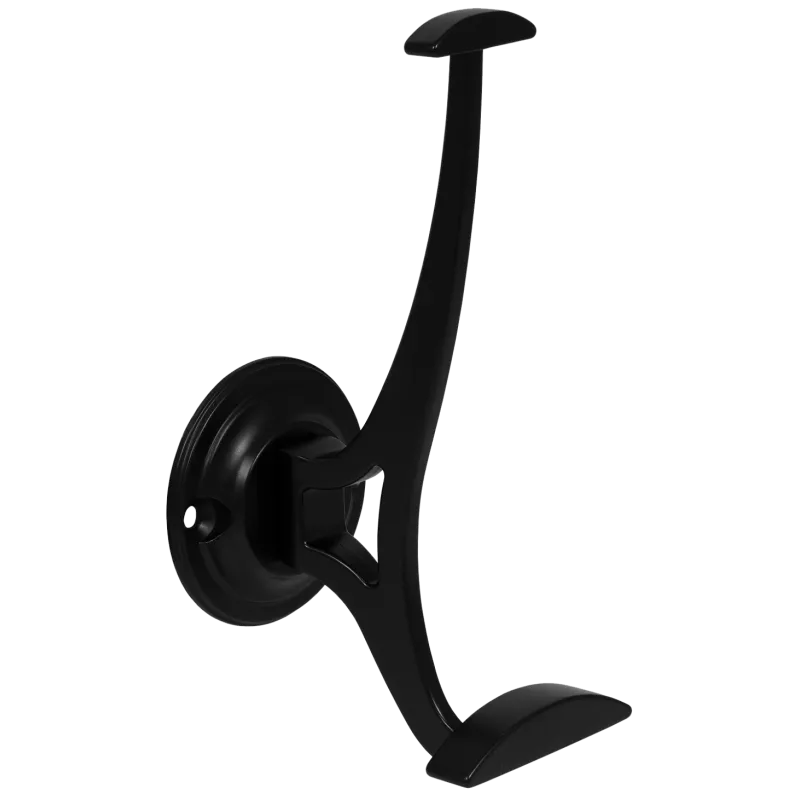 Doppelter Hut- und Mantelhaken - 140 mm - Schwarz – Furnica